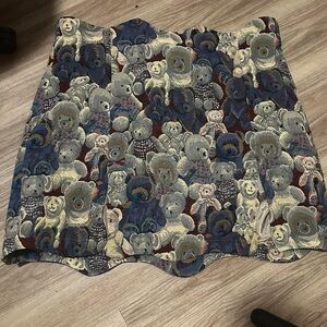 Teddy bear Ink blot skirt, 3x, fashion brand company